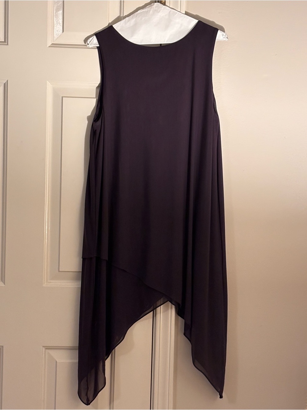 Soma Asymmetrical Handkerchief Hem Dress - Plum - Picture 2 of 4